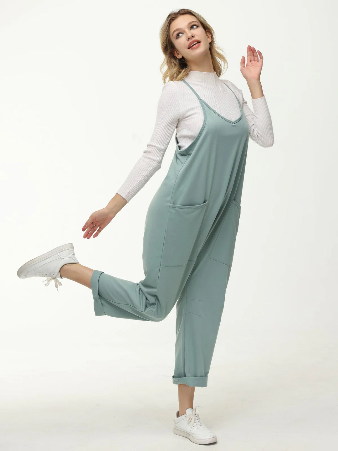 Mono Casual Diseño Cómodo con Pierna Ancha