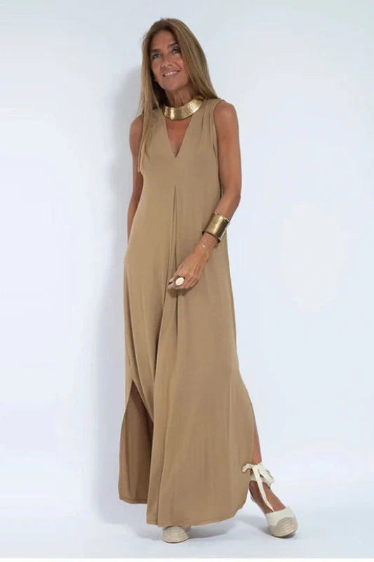 Vestido largo elegante + cárdigan a juego de regalo
