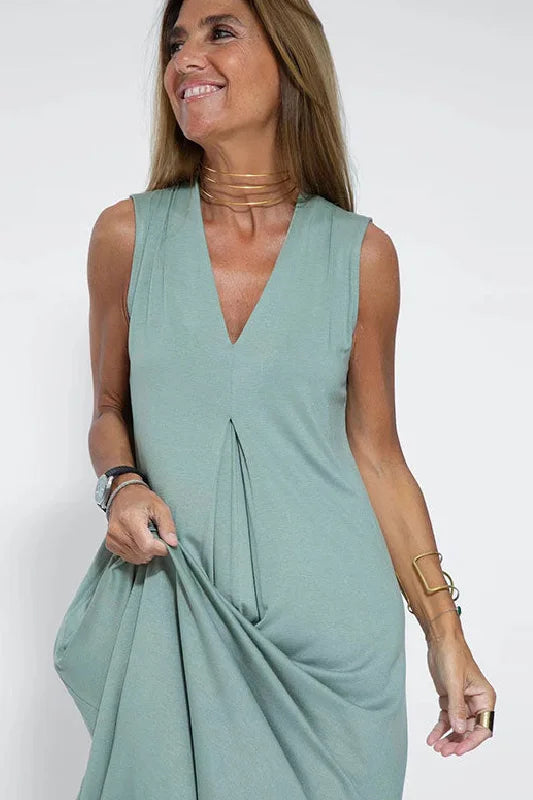 Vestido largo elegante + cárdigan a juego de regalo