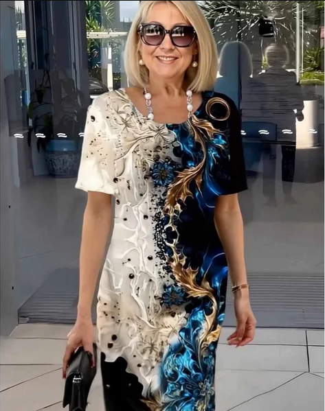 Vestido de Mujer Para Verano Con Estampado Floral