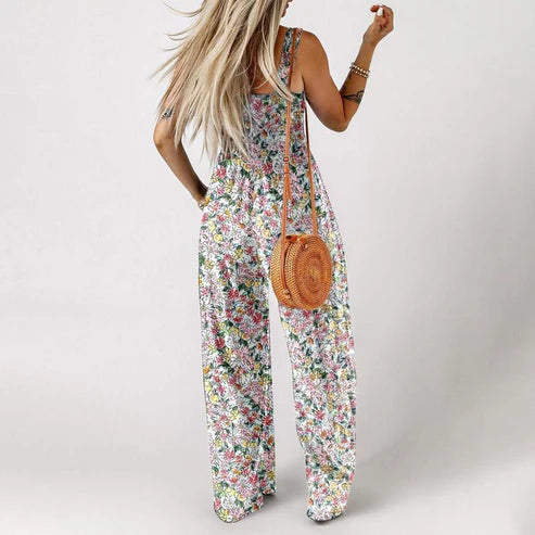 Mono Casual Sin Mangas con Estampado para Mujer